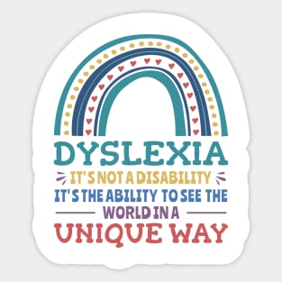 Dyslexia Awareness Dyslexic Sticker